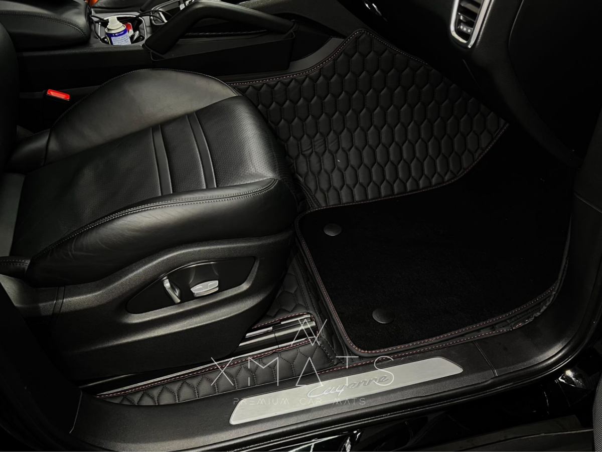 3д коврики из экокожи в салон Porsche Cayenne Coupe