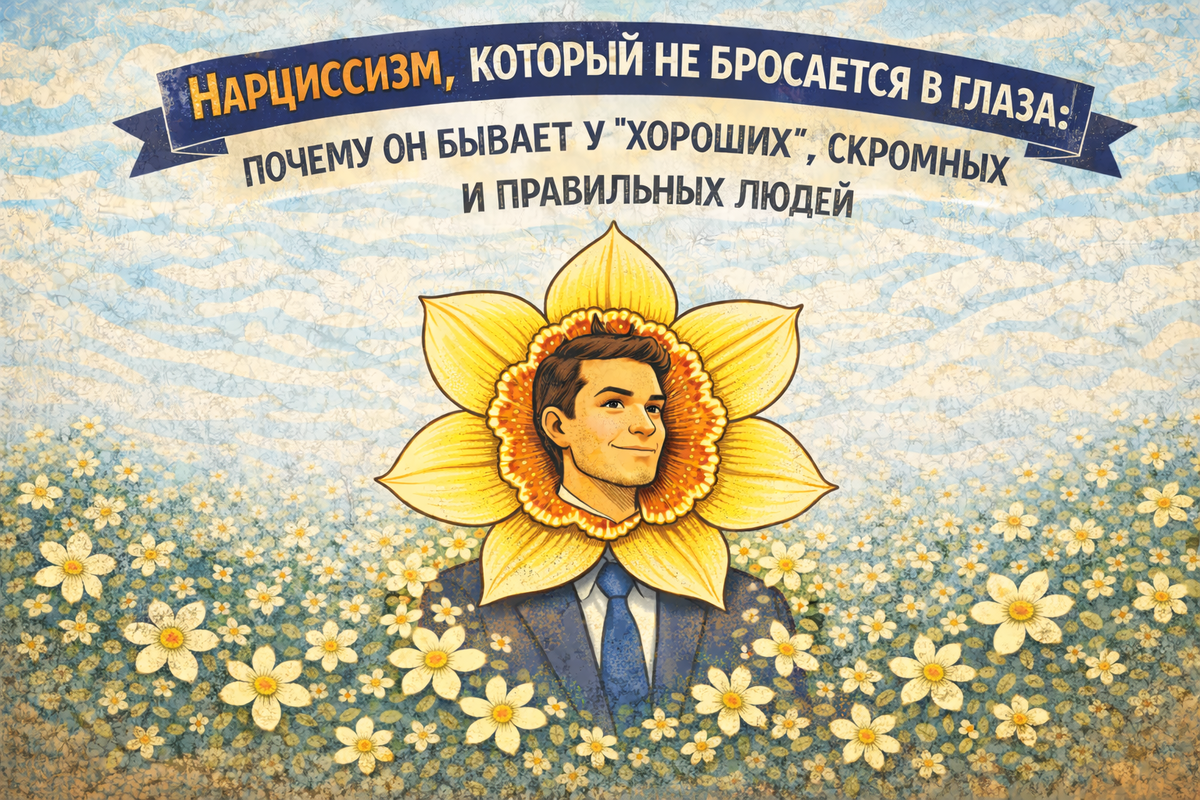Нарциссизм, который не бросается в глаза: почему он бывает у «хороших», скромных и правильных людей?