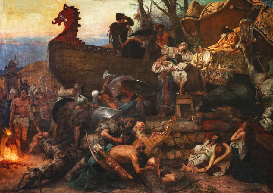 «Похороны руса в Булгаре» Г. М. Семирадский. 1883-1884 гг.