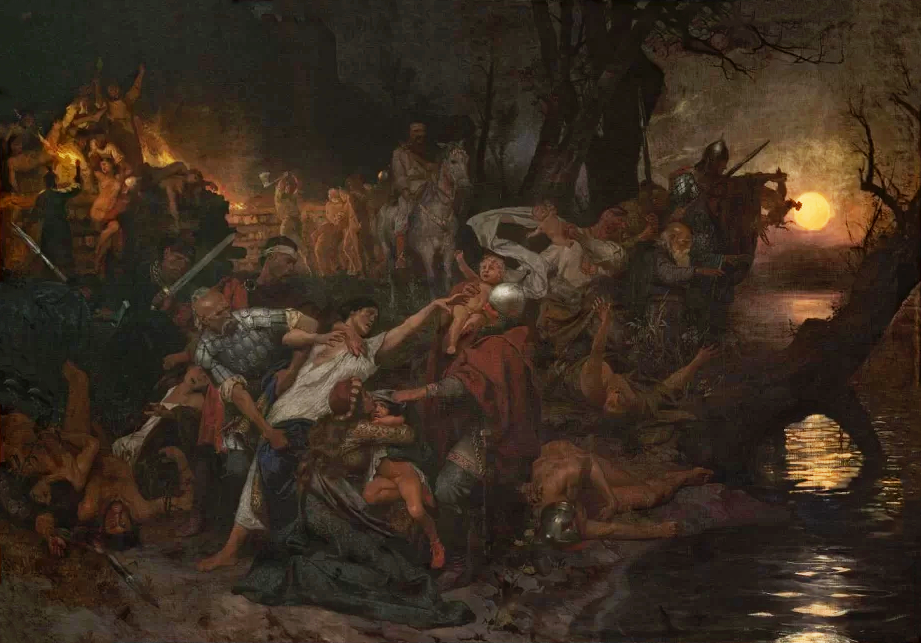 «Тризна Святослава после боя под Доростолом в 971 году.» Г.М. Семирадский. 1883-1884 гг.