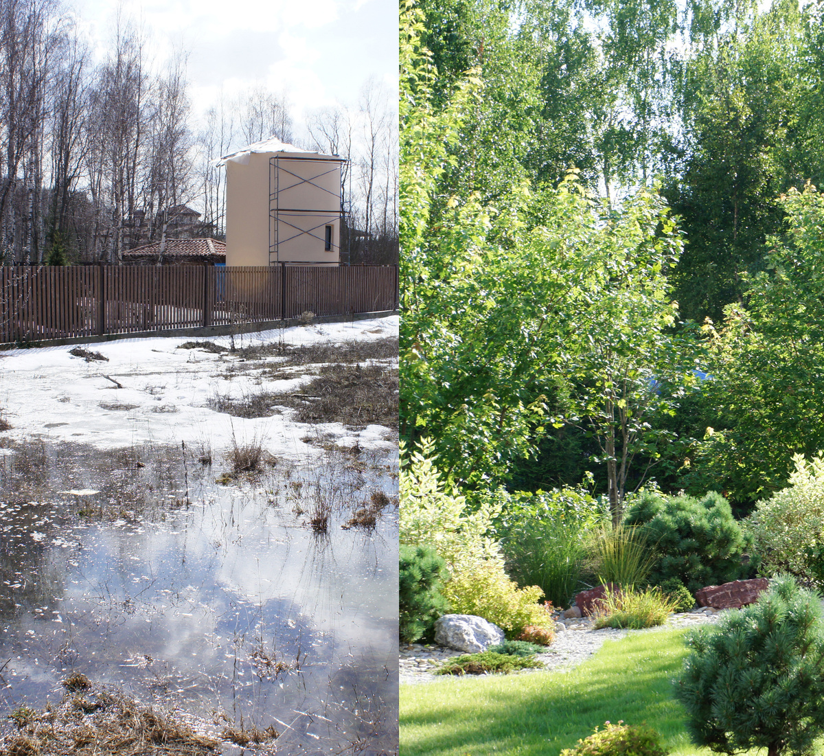 Фото до и после.