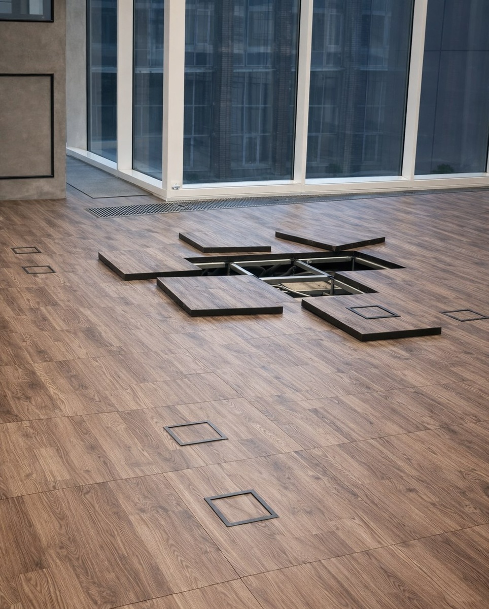 Напольный лючок — идеальное решение для фальшполов