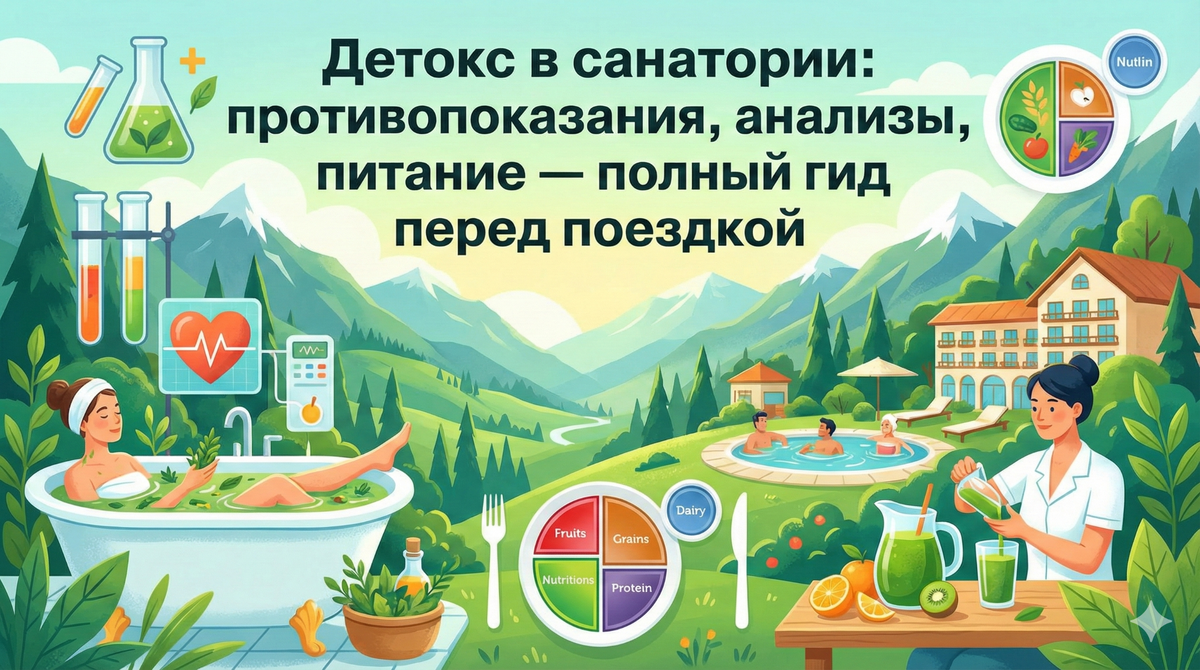 Детокс в санатории: противопоказания, анализы, питание — полный гид перед поездкой