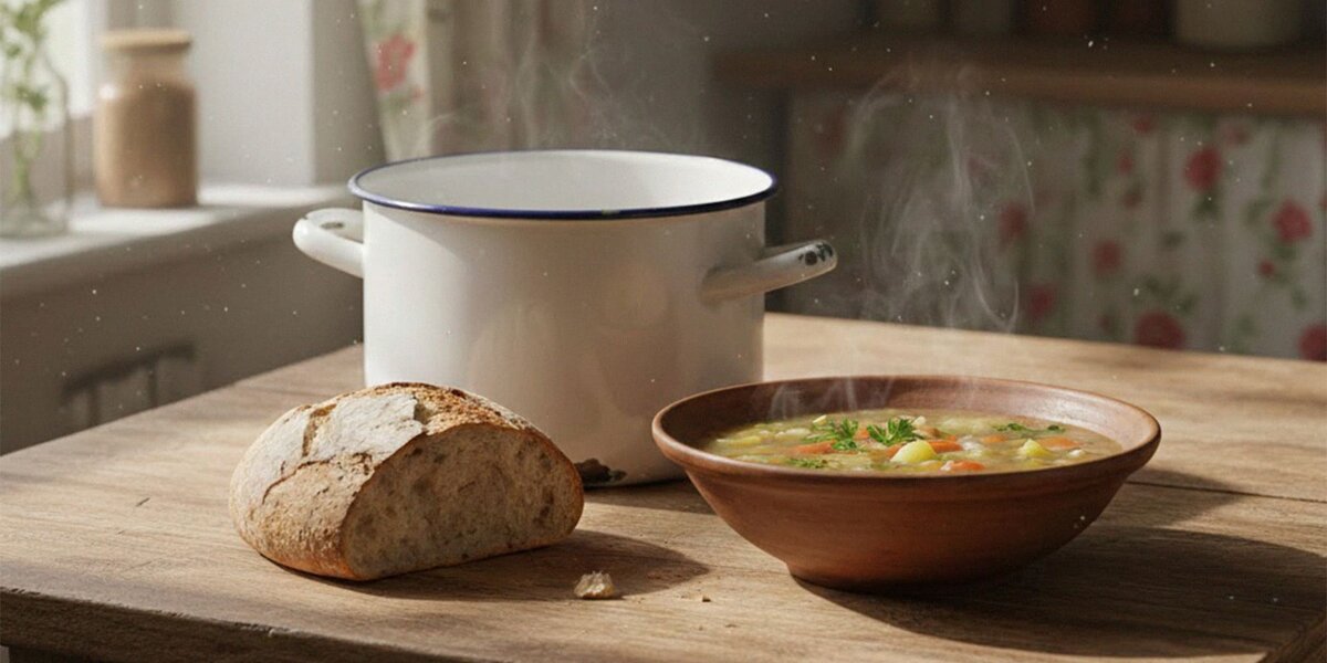 Обычный обед из детства, в котором больше тепла, чем в сложных блюдах.