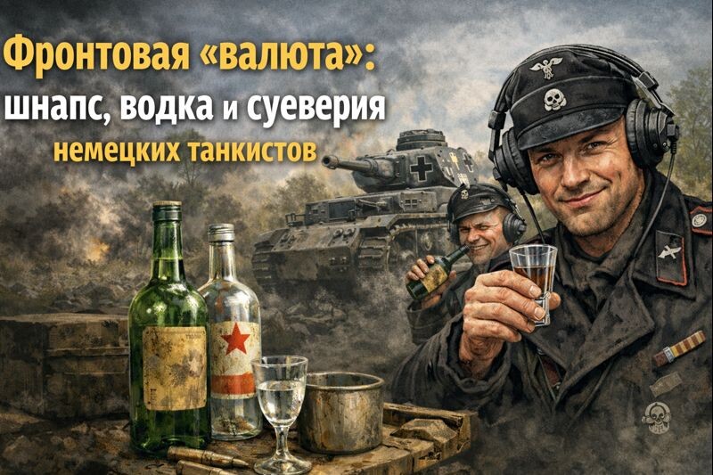 Фронтовая «валюта»: шнапс, водка и суеверия немецких танкистов