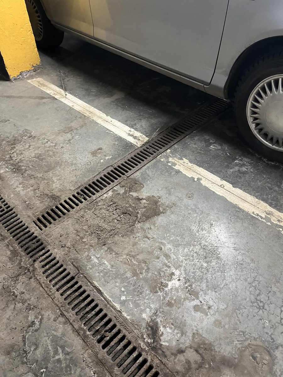 Разрушение полов в паркинге 