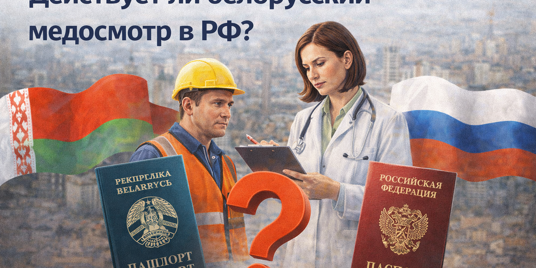 Действует ли белорусский медосмотр в РФ
