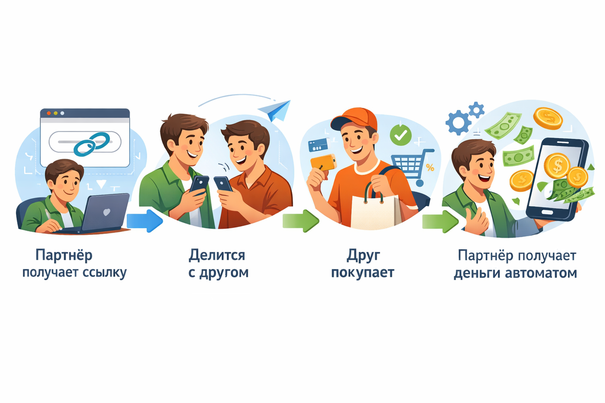 Схема: партнер приводит клиента, предприниматель платит партнеру
