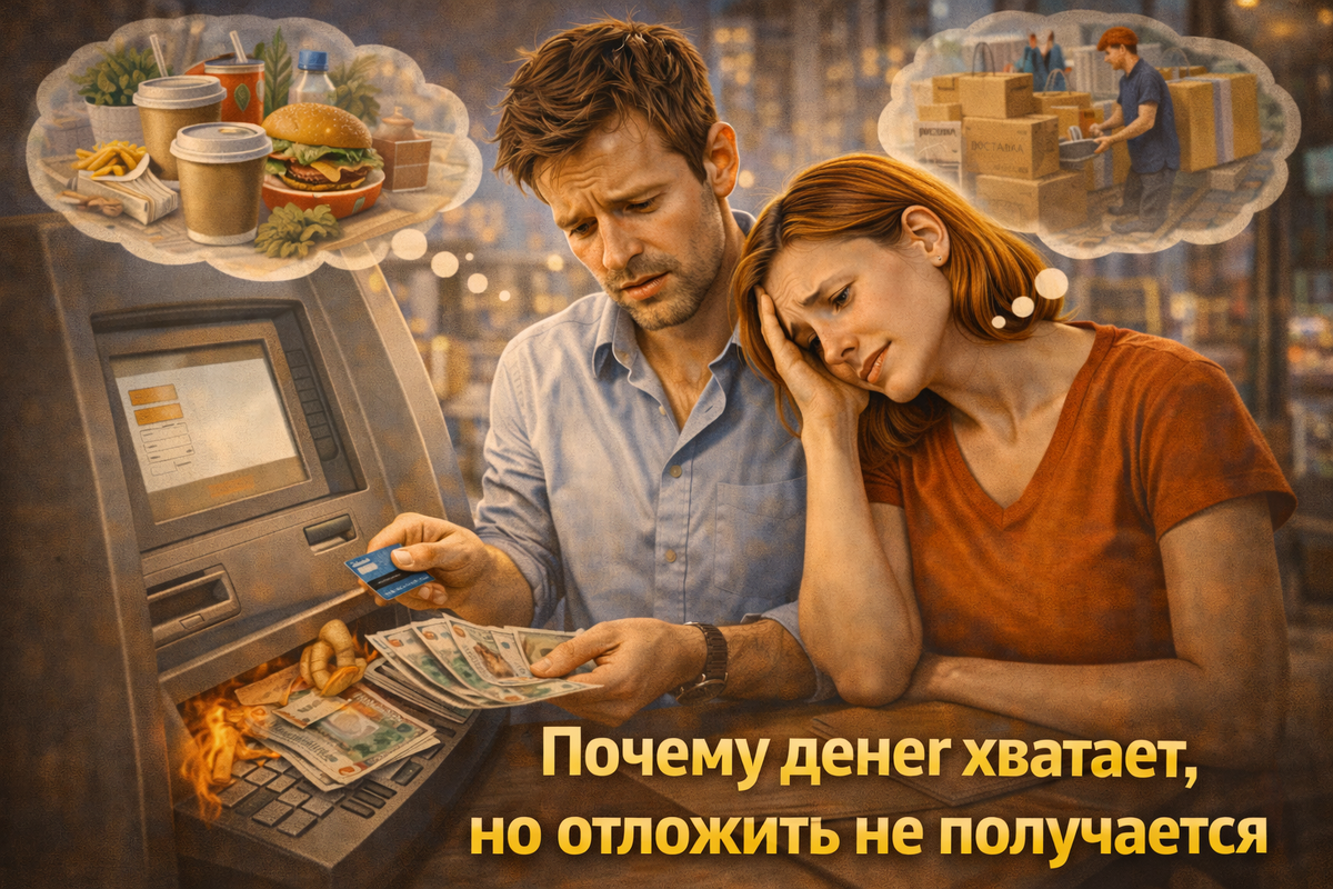 Почему денег хватает, но отложить не получается