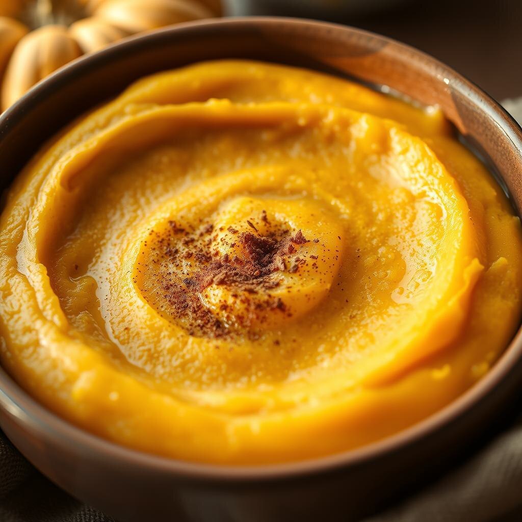 Тыквенное пюре с корицей