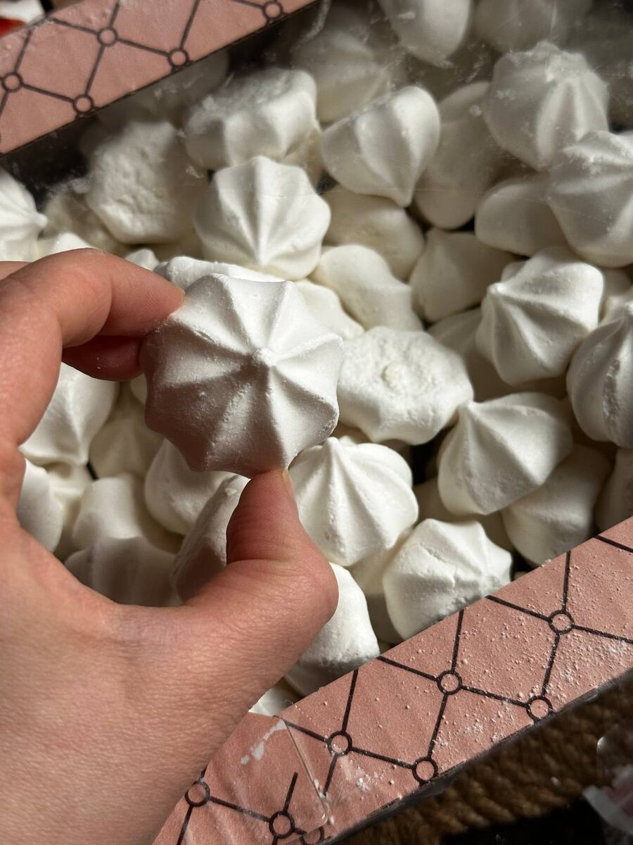 Веганское постное безе без яичных продуктов