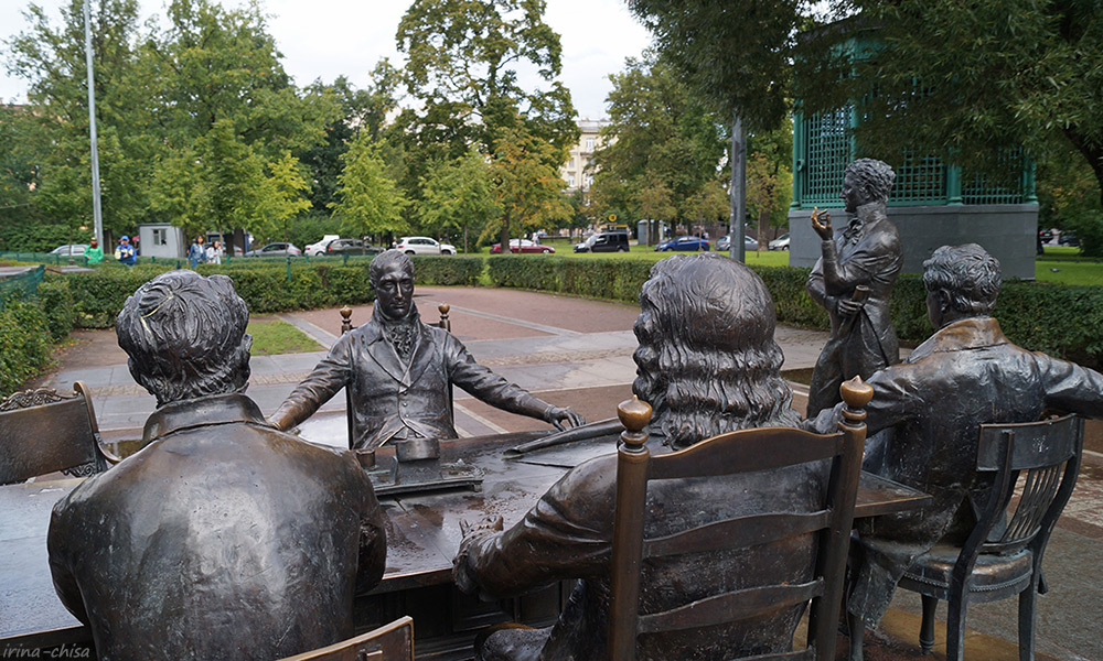 Мини-город в Александровском парке Санкт-Петербурга