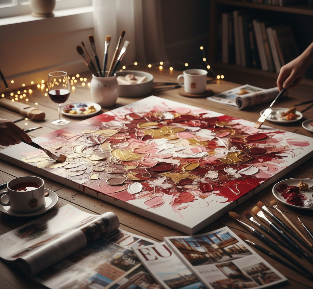 Творчество вдвоем — это не про умение рисовать, а про смелость быть собой. Один большой лист, немного красок и полная свобода: создаем свою личную карту желаний, где каждый мазок — это общее «хочу»