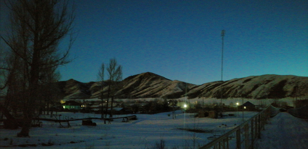 Деревня просыпается. 