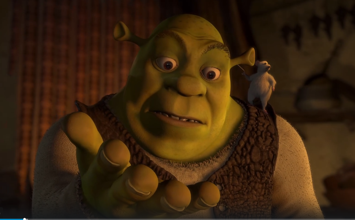 Кадр из мультфильма "Шрек"