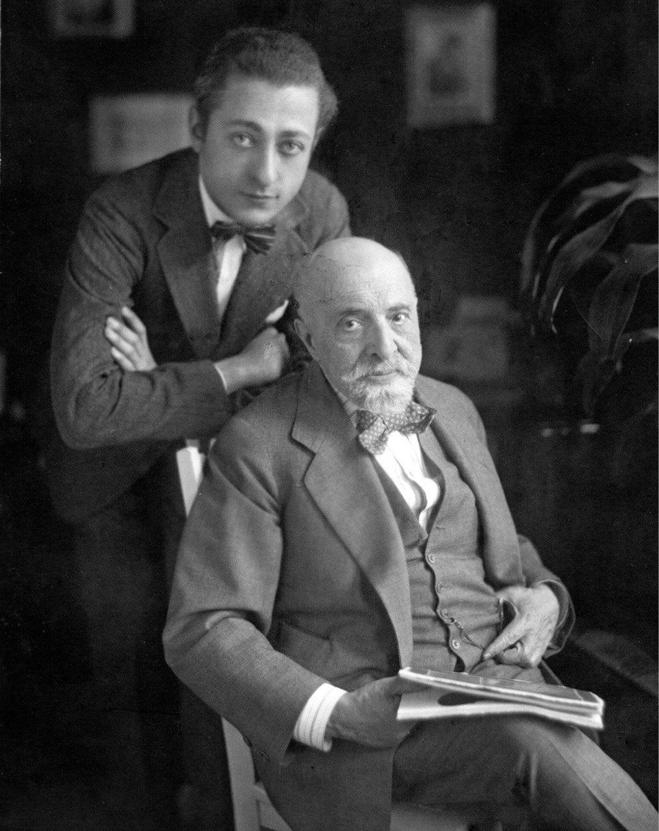 Хейфец с Леопольдом Ауэром в США, 1919 год