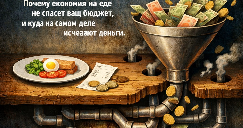 Великая иллюзия бедности: Почему экономия на еде не спасет ваш бюджет, и куда на самом деле исчезают деньги