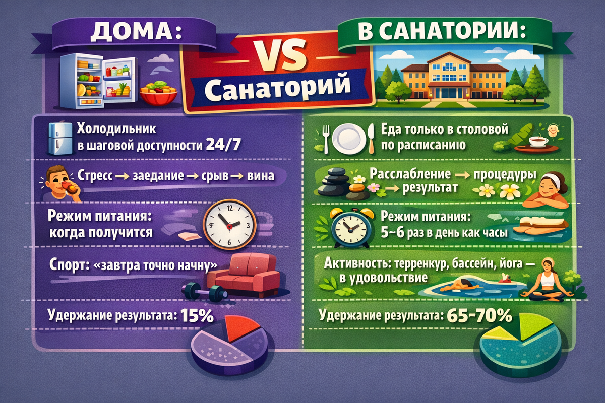 Дома vs Санаторий