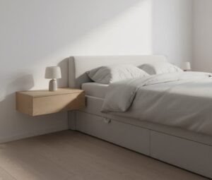 Скрытые системы хранения и лаконичная мебель позволяют освободить до 30% полезной площади, сохраняя в спальне атмосферу легкости и порядка.  📷
