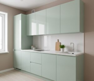    Правильная планировка и светлая палитра позволяют превратить стандартные 6 метров в функциональное и просторное пространство, где каждый сантиметр работает на комфорт хозяйки.