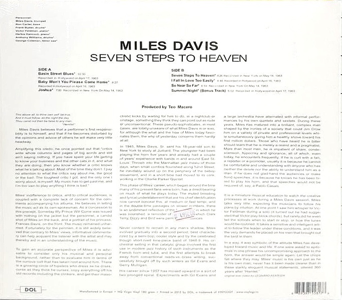 Виниловая пластинка “Seven Steps to Heaven”