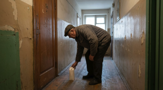 Сосед 4 года оставлял молоко под чужой дверью. Анонимно. Ту квартиру считали пустой. Она не была пустой