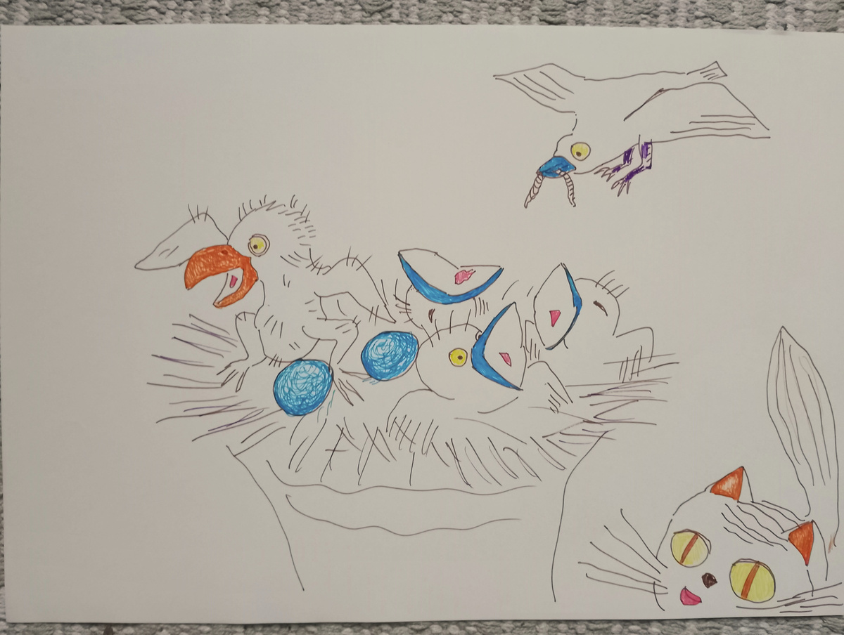 "Кукушонок", рисунок автора. 