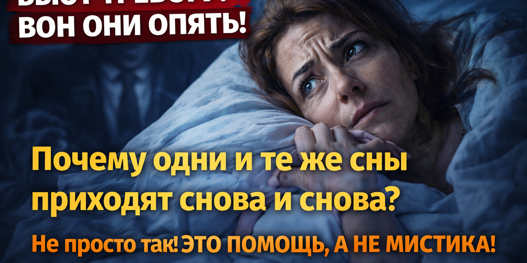 Что ваши повторяющиеся сны пытаются вам сказать? Узнайте прямо сейчас, ведь это не случайность, а крик подсознания!