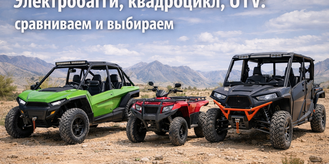 Электробагги, квадроцикл, UTV: сравниваем и выбираем