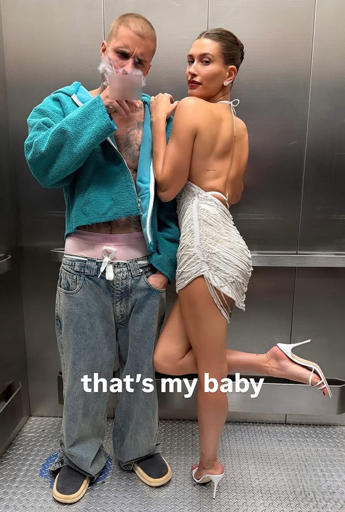    Джастин и Хейли Биберы на афтепатиСоцсети Хейли Бибер