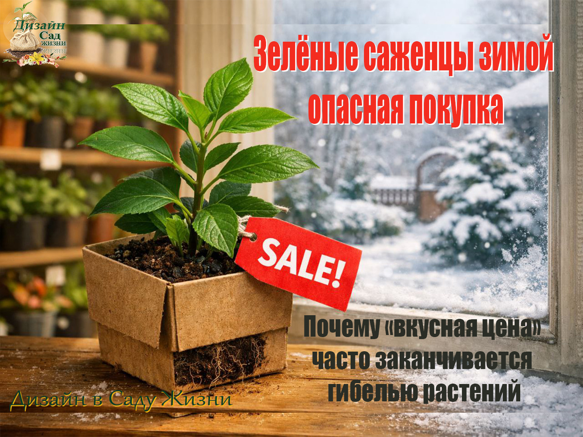 Почему не стоит покупать зелёные саженцы зимой, даже если цена очень "вкусная"