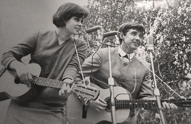 Артисты Любовь Полищук и Валерий Макаров, начало 70-х