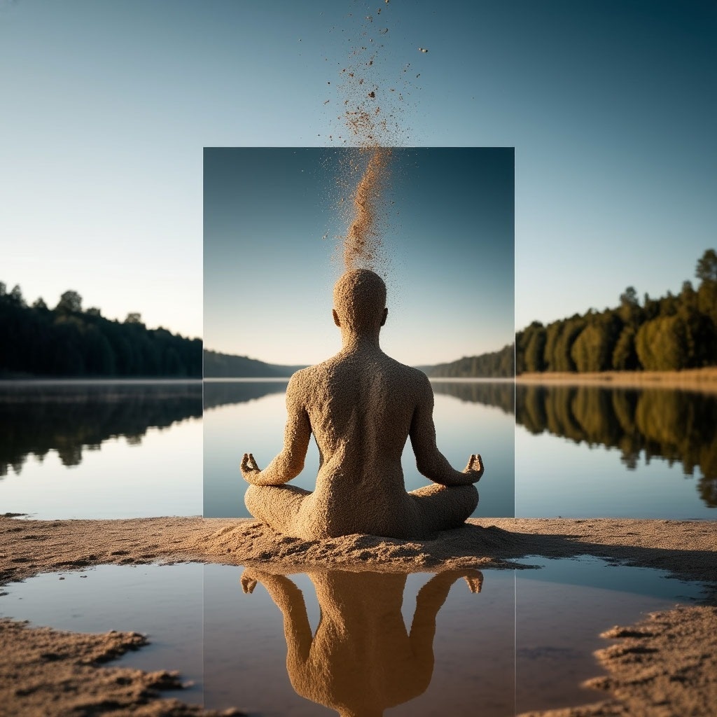 структура из воспоминаний, оценок и страхов, начинает рассыпаться, как замок из песка под лучом осознания. (может поэтому блог раньше назывался "Пора Просыпаться" xD)