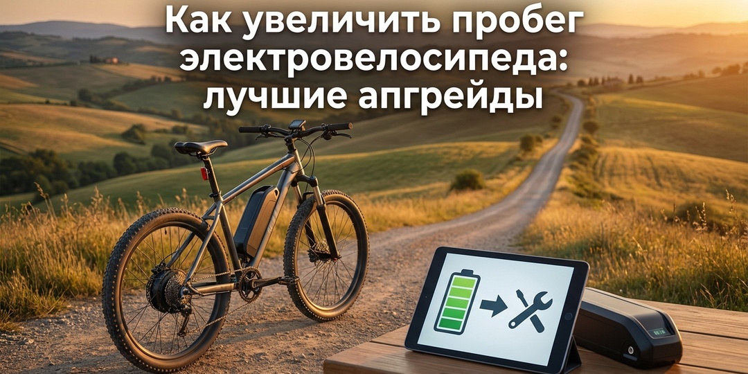 Как увеличить пробег электровелосипеда: лучшие апгрейды