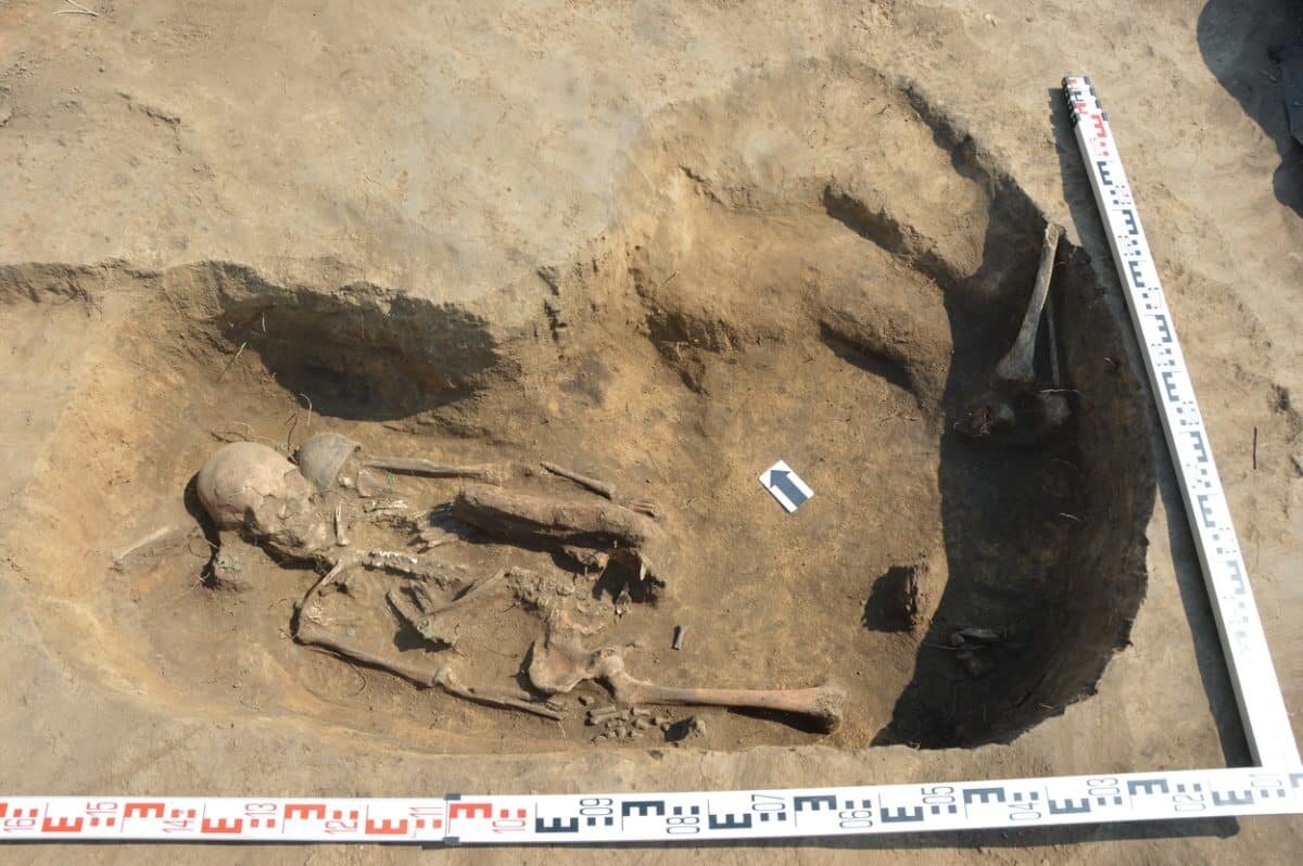    Могильник эпохи раннего средневековья на реке Чумыш в Алтайском крае / © Вестник археологии, антропологии и этнографии