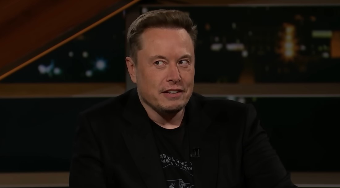 Илон Маск на шоу «В настоящее время с Биллом Мейером» / Фото: YouTube/RealTime  📷
