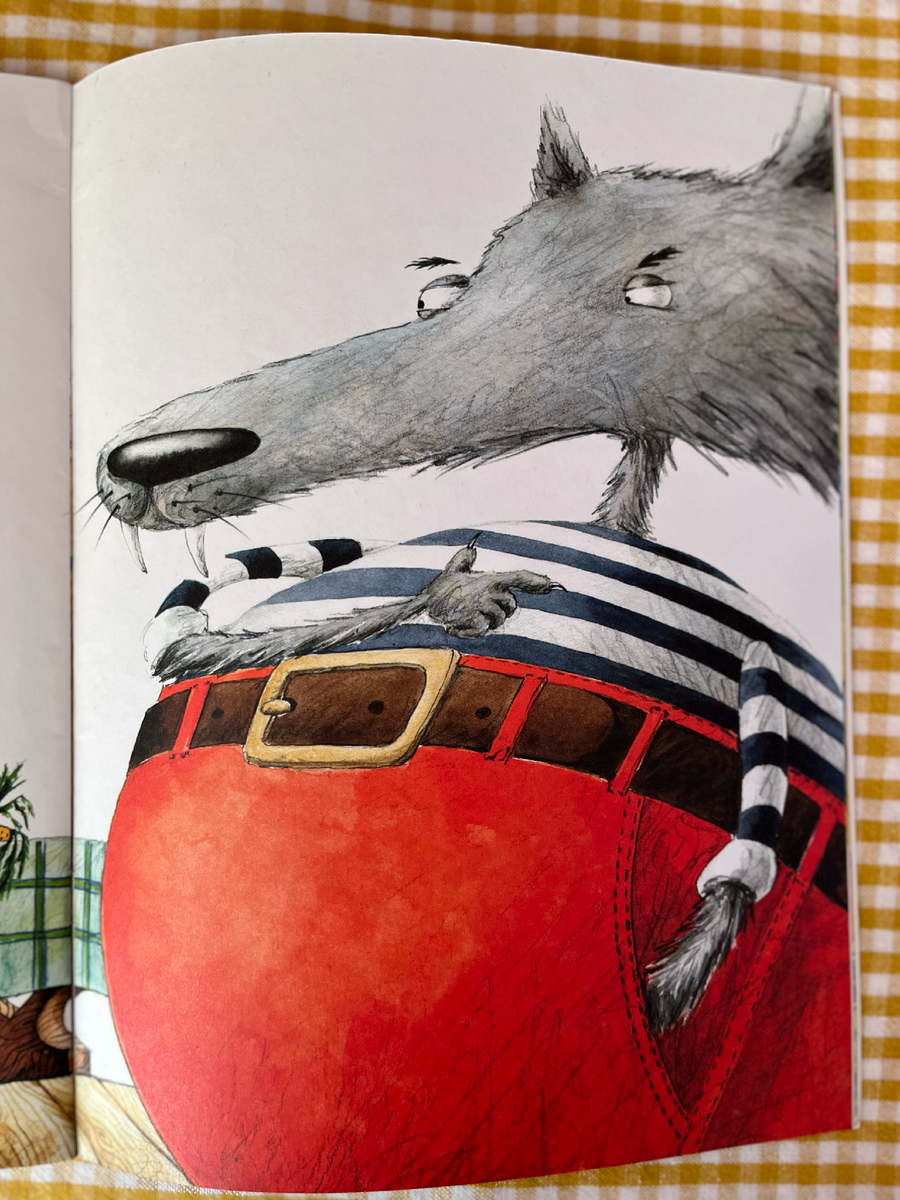 Русская народная сказка "Волк и козлята". Иллюстрации Марии Волковой. Издательство Качели. Фото автора.