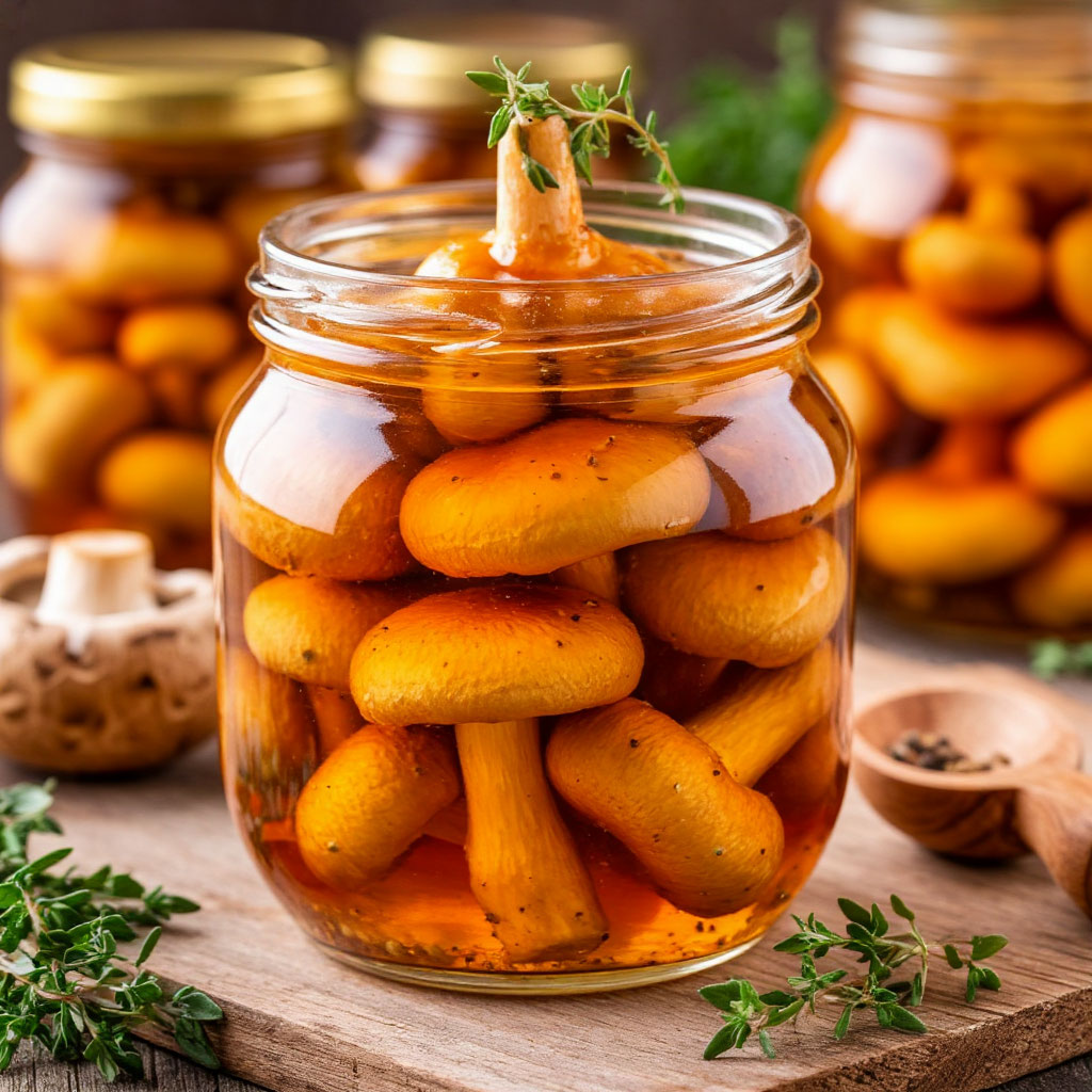 Маринованные опята
