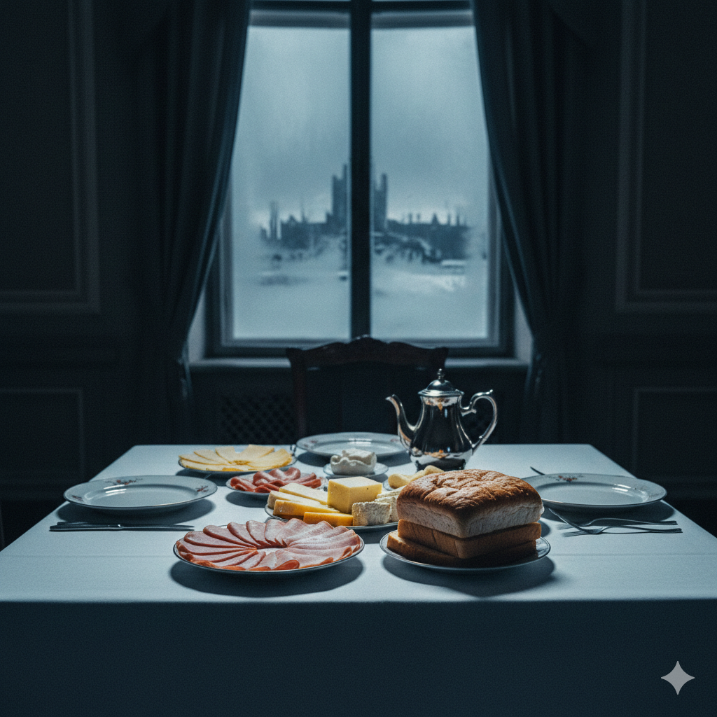 Параллельные миры: пока за окном решалась судьба города, за закрытыми дверями меню оставалось довоенным.