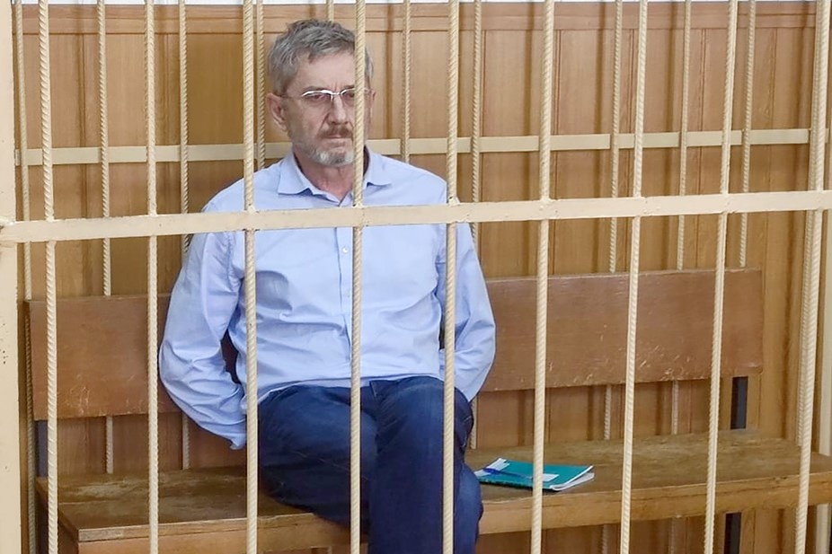    Бывший зампред ЦБ РФ Константин Корищенко, обвиняемый в хищении активов "Инвестбанка", во время вынесения приговора в Таганском суде. Автор фото: Пресс-служба Таганского районного суда