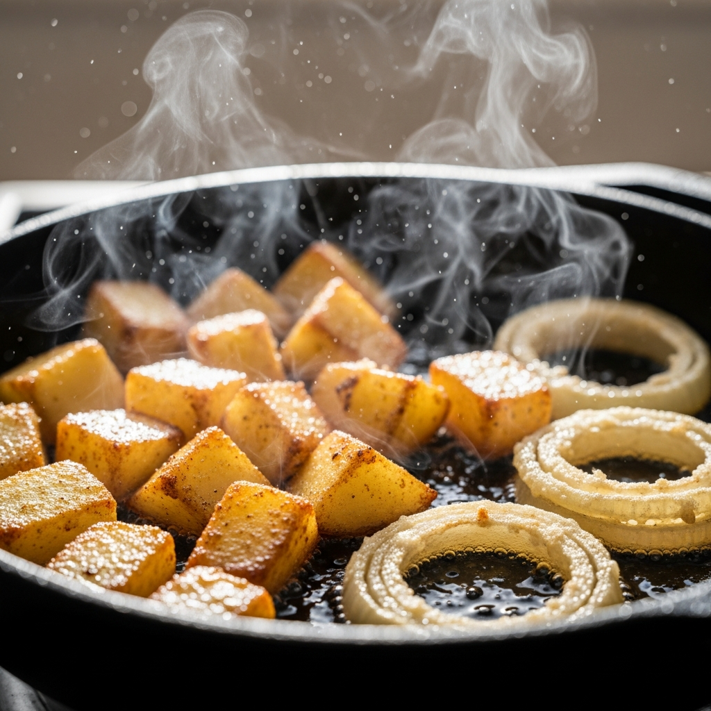 Правильная жарка начинается с терпения: не перемешивайте слишком рано.