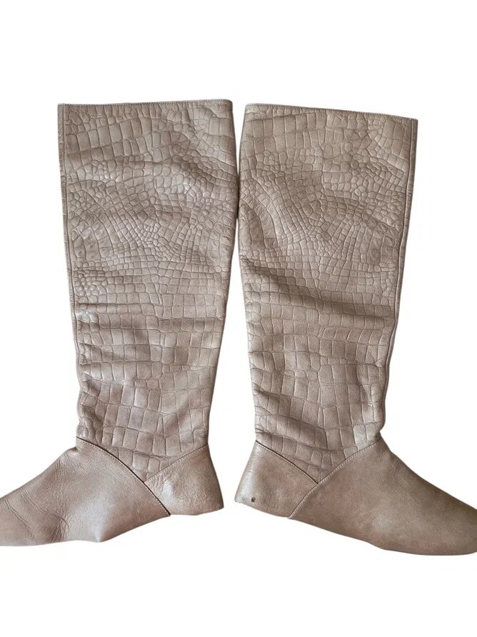 Кожаная сумка, сшитая из сапог. Ателье Ирины Берзиной.