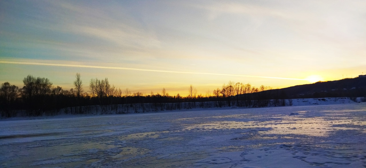 Закат над Уфимкой...