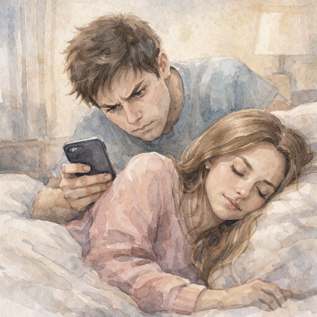 Проверяет телефон и постоянно звонит