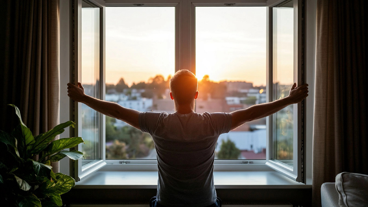 Всего пять минут у открытого окна — и ваш день начинается с чистого листа, наполненного энергией и светом. Это ваш личный ритуал силы.