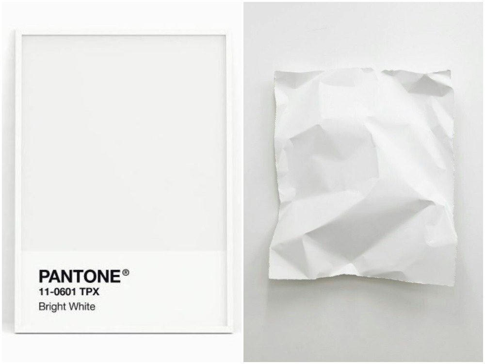1. Pantone 000C White.