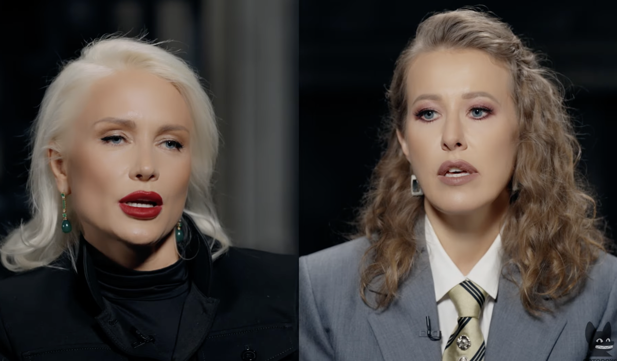    Екатерина Гордон, Ксения Собчак. Фото: Youtube / @sobchak