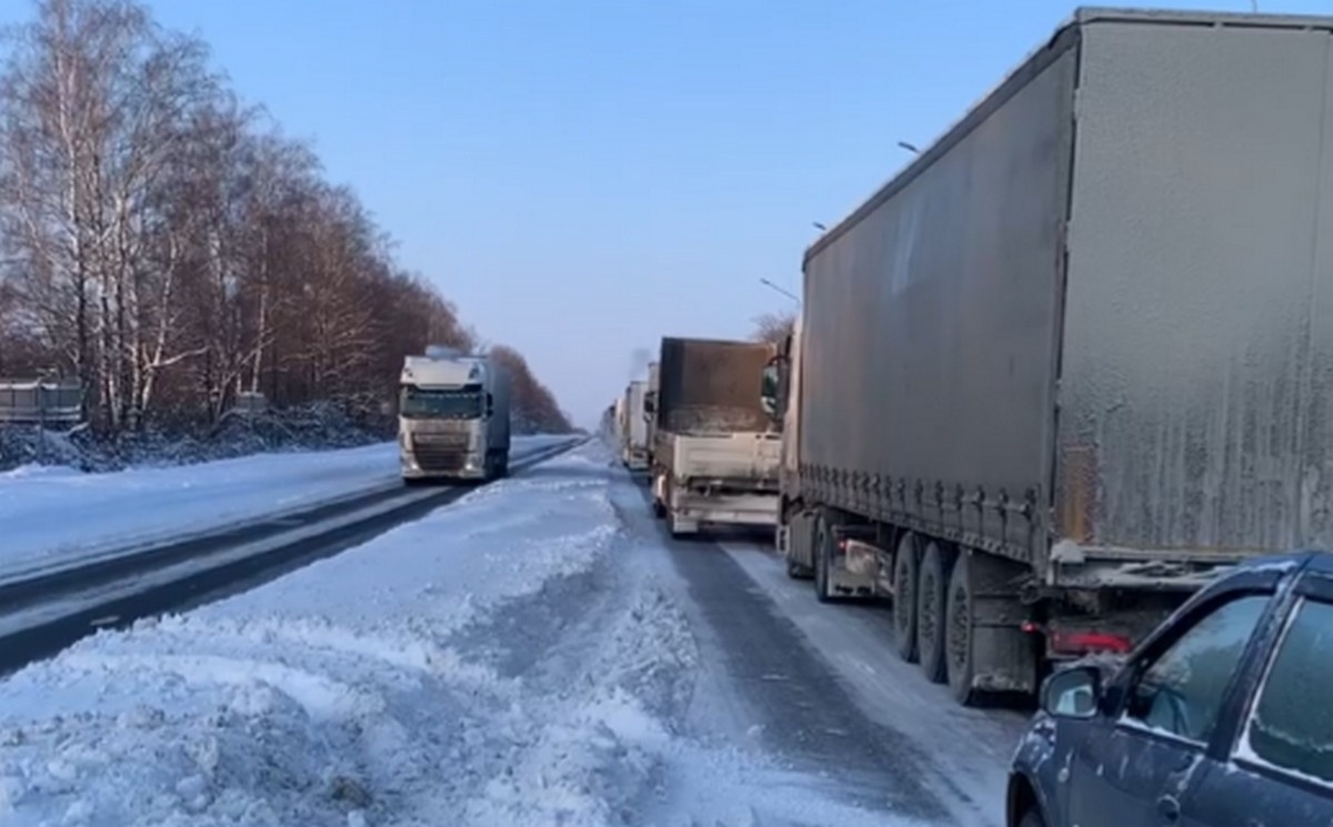    Ограничено движение на трассе М5 в Рязанской области