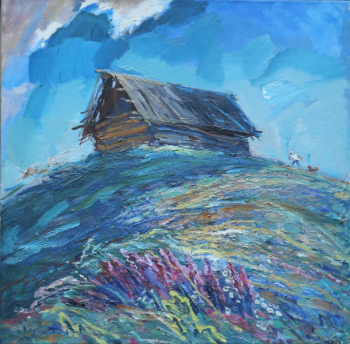 "На семи ветрах" х.,м., 1970-е гг. собрание семьи художника