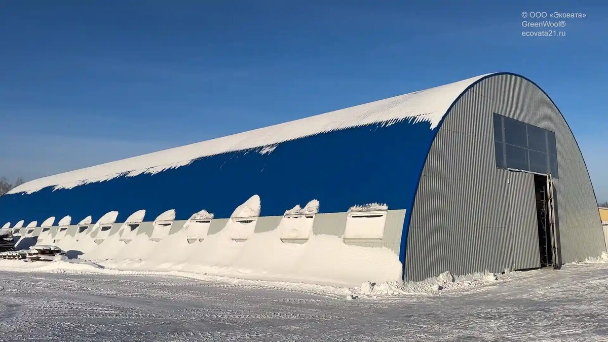 Как подготовить арочный ангар под утепление эковатой.